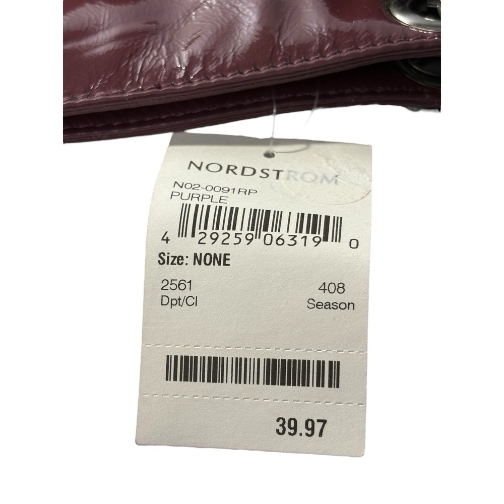 Preview International Purple Handbag Purse NOS From Nordstrom Shiny w/ Tags - Picture 5 of 16